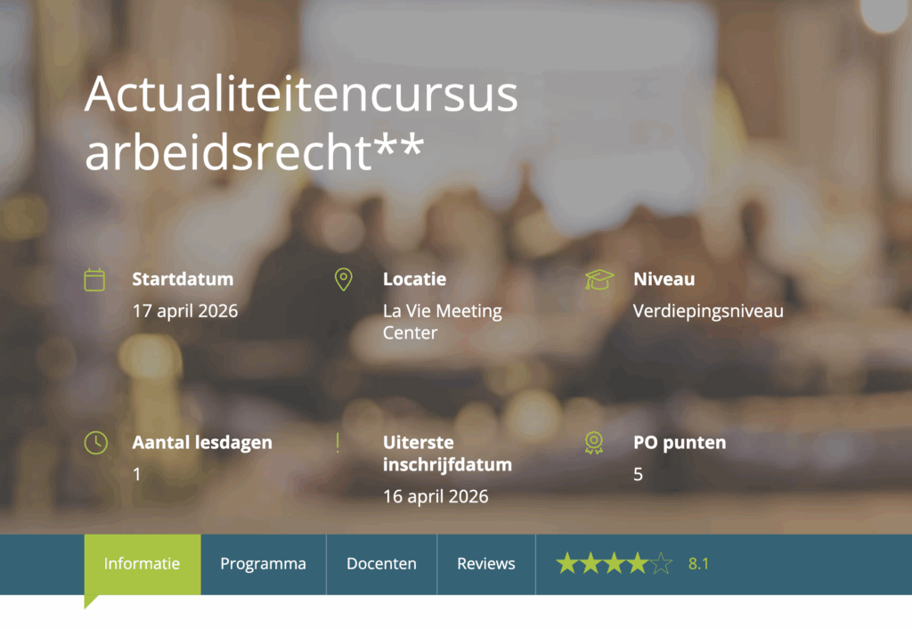 OSR cursusevaluatie juridische opleidingen